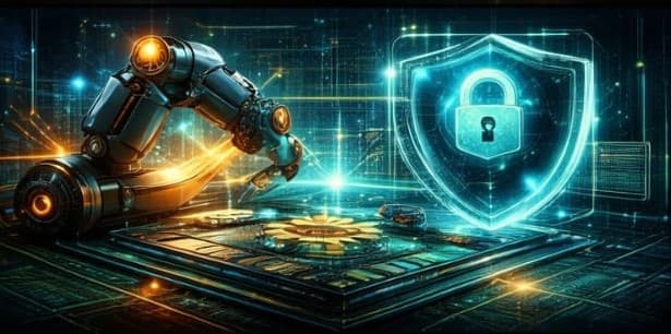 Premium automation workflow technology background
